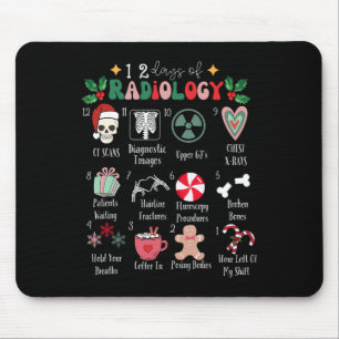 Funny 12 Days Of Radiology Christmas Radiate Xray  Mouse Mat