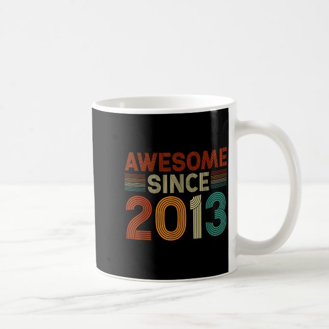 Funny 12 Year Old Awesome Since 2013 Birthday Son  Coffee Mug (Right)