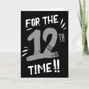 Funny 12th Birthday Card Teenager