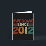 Funny 13 Year Old Awesome Since 2012 Birthday Son  Card<br><div class="desc">Funny 13 Year Old Awesome Since 2012 Birthday Son Boy</div>