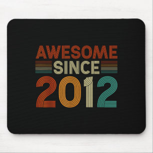 Funny 13 Year Old Awesome Since 2012 Birthday Son Mouse Mat