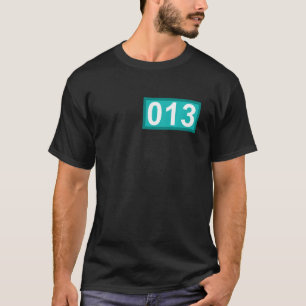Funny 13 Year Old Number 013 Patch 13rd Birthday B T-Shirt