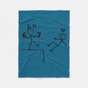 Funny 13th Birthday 6+7 Year Old Teenager Boys Kid Fleece Blanket