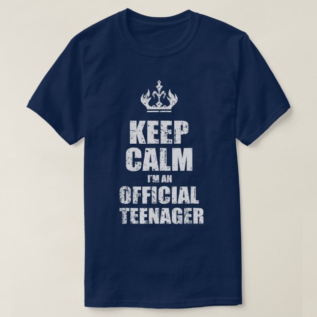 Funny 13th Birthday Gift Official nager 13 Year Ol T-Shirt (Design Front)