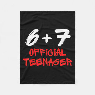 Funny 13th Birthday Teenager 6+7 Year Old Boys Kid Fleece Blanket