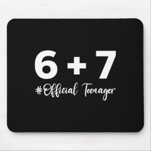 Funny 13th Birthday Teenager 6+7 Year Old Boys Kid Mouse Mat