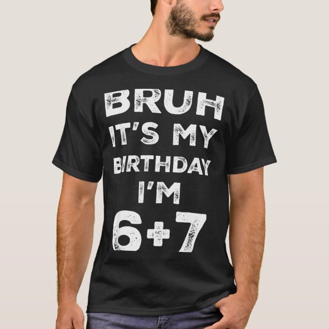 Funny 13th Birthday Teenager 6+7 Year Old Boys Kid T-Shirt (Front)