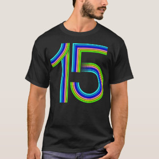 Funny 15th Birthday Gift  Cute Years Old Rainbow B T-Shirt