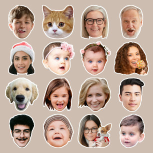 Funny 16 Photos Custom-Cut Vinyl Sticker