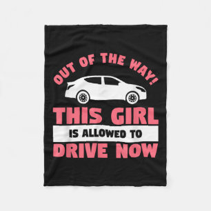 Funny 16th Birthday Driving Quote For A New Licens Fleece Blanket