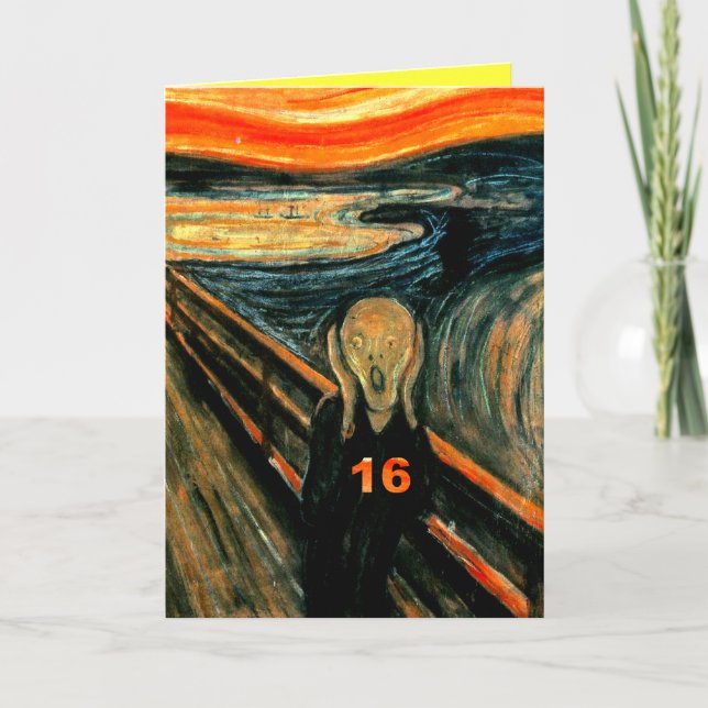 Funny 16th Birthday Gifts! Card (Front)
