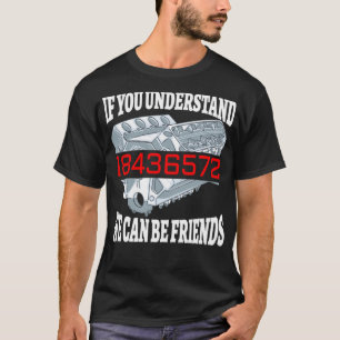 Funny 18436572 Auto Mechanic V8 Muscle Car Firing T-Shirt