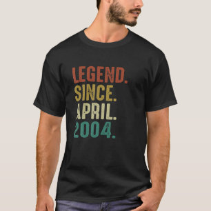 Funny 18 Year Old Birthday Gifts Legend Since Apri T-Shirt