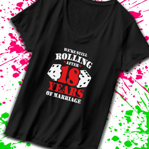 Funny 18th Anniversary Couples Married 18 Years T-Shirt