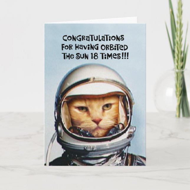 Funny 18th Birthday Card (Front)