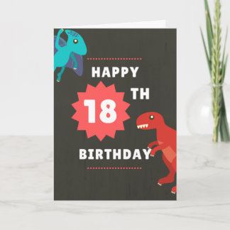 Funny 18th Birthday Card - Immature