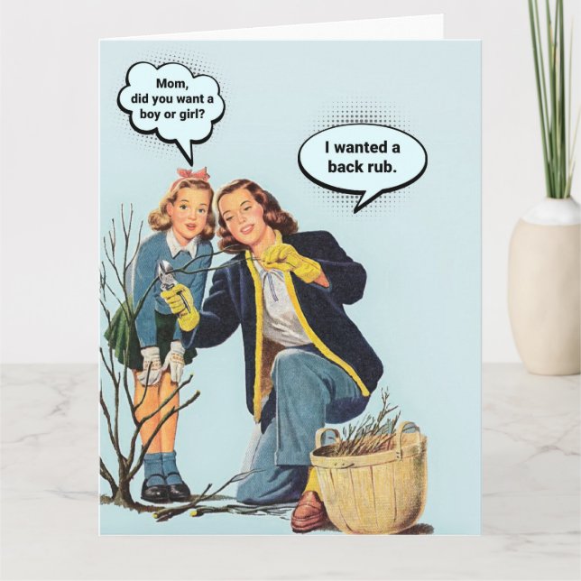 Funny 1950s Housewife Card (Front)