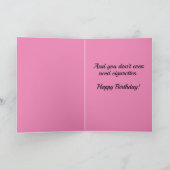 Funny 1950s Woman Who Is Smokin' Hot Birthday Card (Inside)