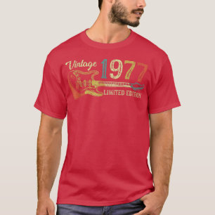 Funny 1977 birthday gift for men Guitar Lover 45th T-Shirt