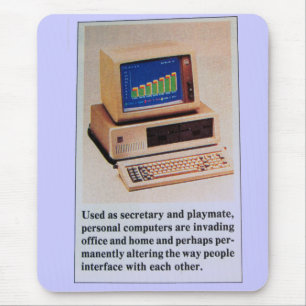 Funny 1981 Personal Computer Blurb Mouse Mat