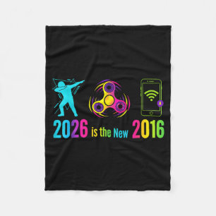 Funny 2016 Retro Nostalgia Vines Decade Fleece Blanket