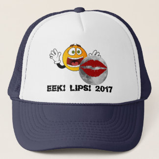 Funny 2017 Eclipse Hat: Eek! Lips! 2017 Trucker Hat