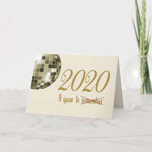 Funny 2020 a Year to Remember New Year Holiday Card