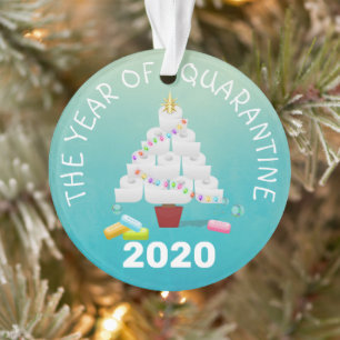 Funny 2020 Quarantine Christmas Tree Ornament