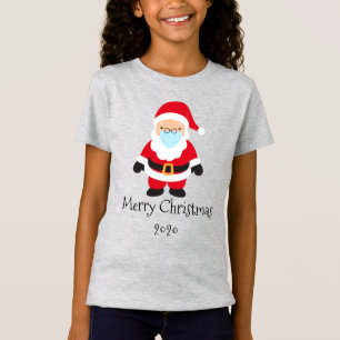 Funny 2020 Santa Merry Christmas Face Mask T-Shirt