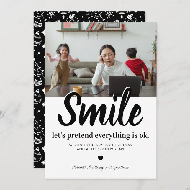 Funny 2021 Christmas Holiday Card (Front/Back)