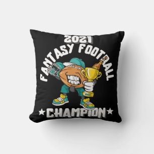 FUNNY 2021 FANTASY FOOTBALL CHAMPION FANTASY LEAGU CUSHION