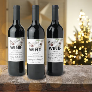 Funny 2021 Wine Glue Holding Us Together Greenery Label