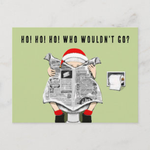 Funny 2022 Holiday Cartoon Postcard