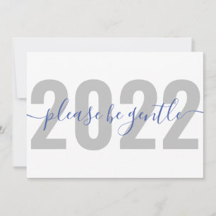 Funny 2022 Please be gentle Christmas Holiday Card