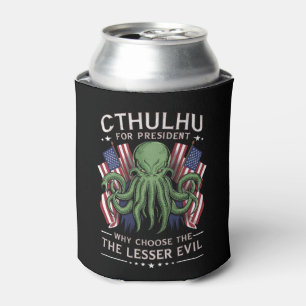 Funny 2024 Elections Cthulhu for President Can Cooler
