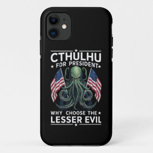 Funny 2024 Elections Cthulhu For President iPhone 11 Case