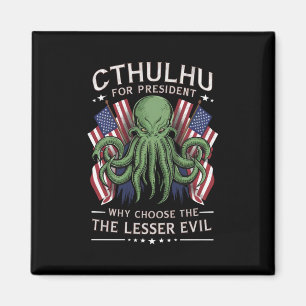 Funny 2024 Elections Cthulhu for President Magnet