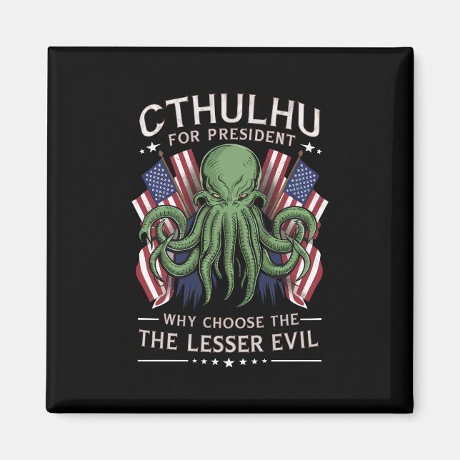 Funny 2024 Elections Cthulhu for President Magnet (Front)