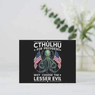 Funny 2024 Elections Cthulhu For President  Postcard