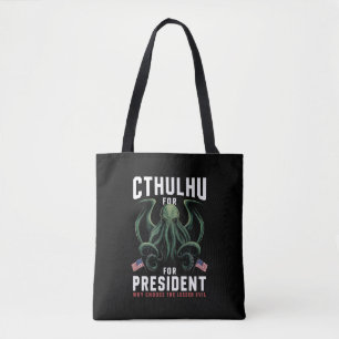 Funny 2024 Elections Cthulhu for President Tote Bag