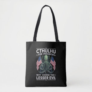 Funny 2024 Elections Cthulhu For President Tote Bag