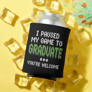 Funny 2025 Gamer Graduate Graduation Can Cooler