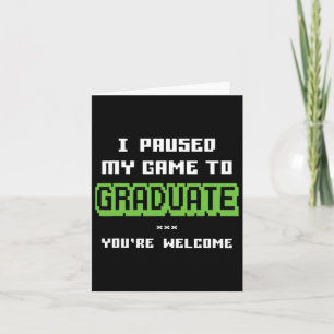 Funny 2025 Gamer Graduate Graduation Card