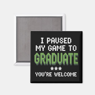Funny 2025 Gamer Graduate Graduation Magnet