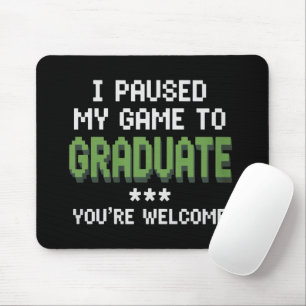 Funny 2025 Gamer Graduate Graduation Mouse Mat