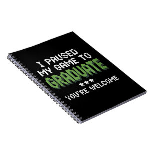Funny 2025 Gamer Graduate Graduation Notebook