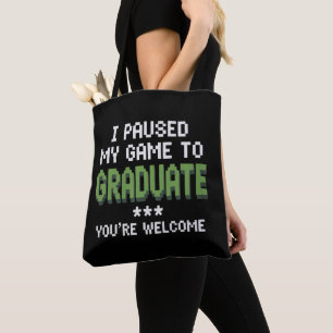 Funny 2025 Gamer Graduate Graduation Tote Bag