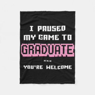 Funny 2026 Gamer Graduate Graduation Fleece Blanket