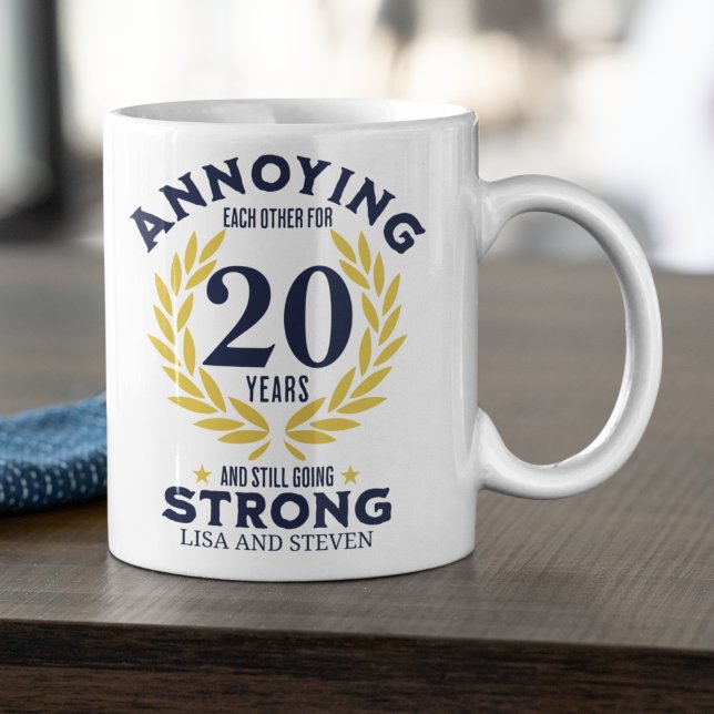 Funny 20th Anniversary for couples Coffee Mug (Creator Uploaded)