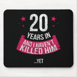 Funny 20th Wedding Anniversary Wife Gift T-shirt 2 Mouse Mat